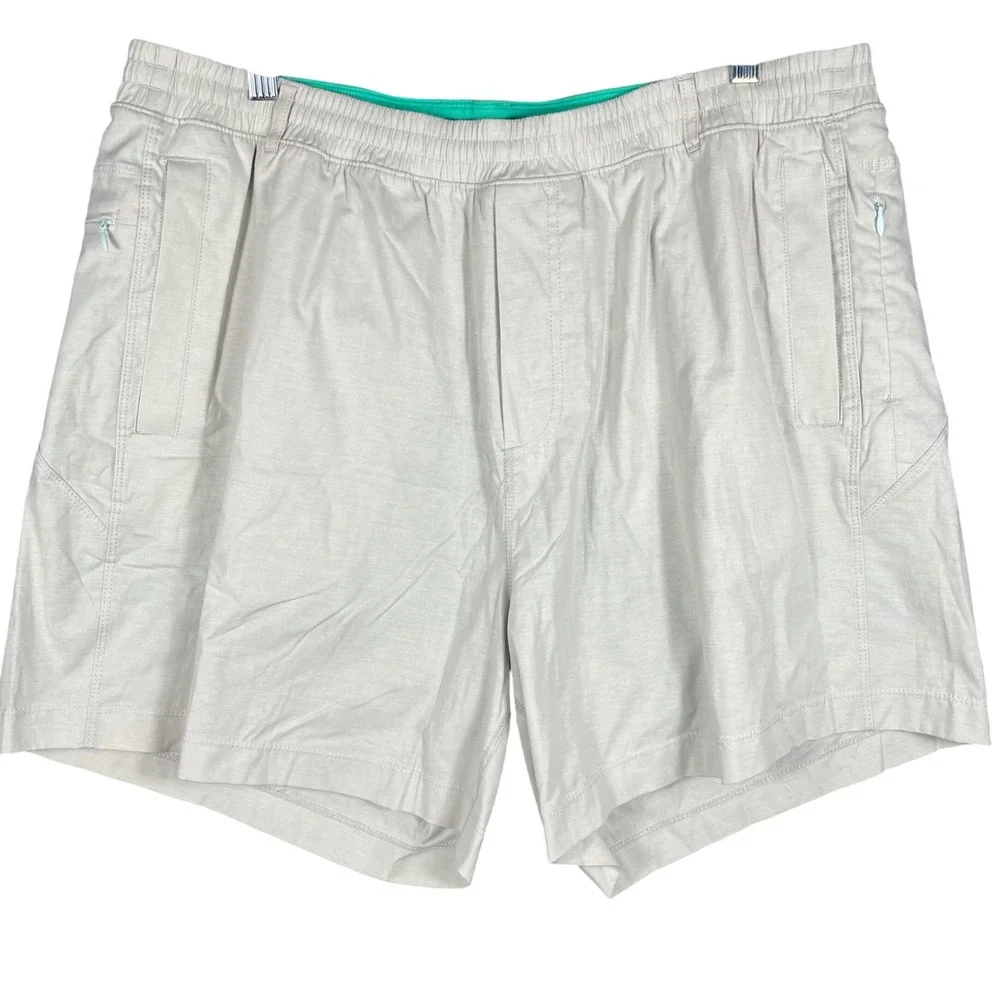 Birddogs Gym Shorts Mens 3XL Khaki Lined Athletic Boomstick Built-in Liner
